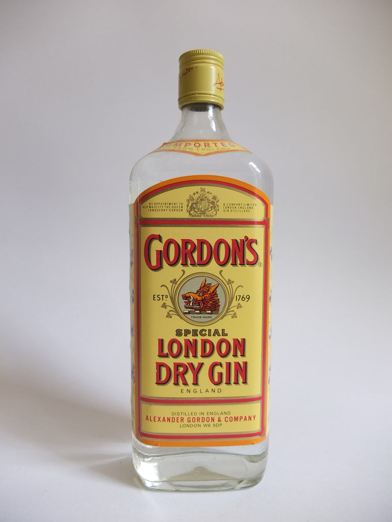 Buy Gordons London Dry Gin early 1980s 200ml