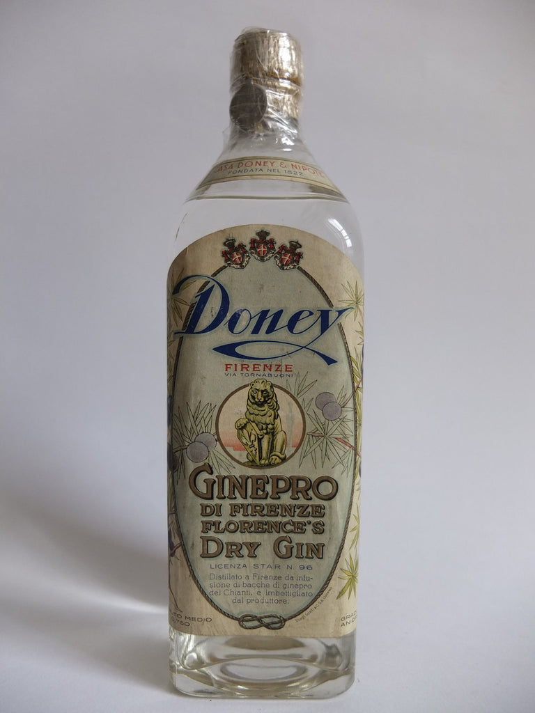 Doney & Nipote Florentine Dry Gin - 1933-44 (44%, 75cl)