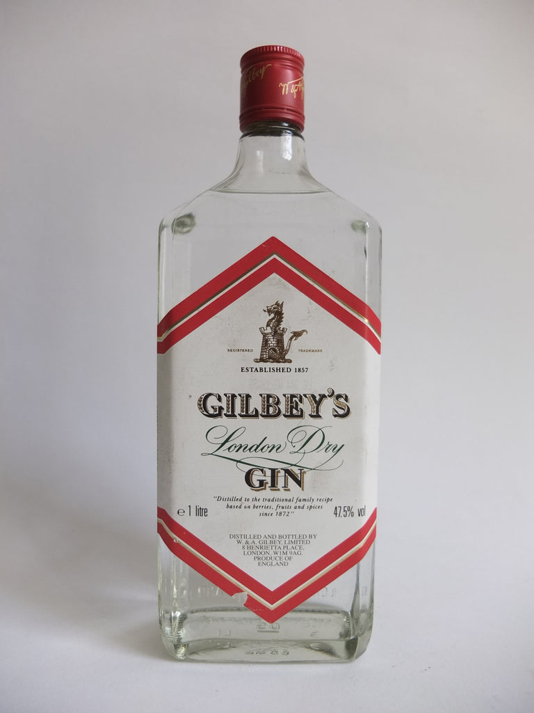 Gibley’s London Dry Gin 1980s (47.5%, 100cl)