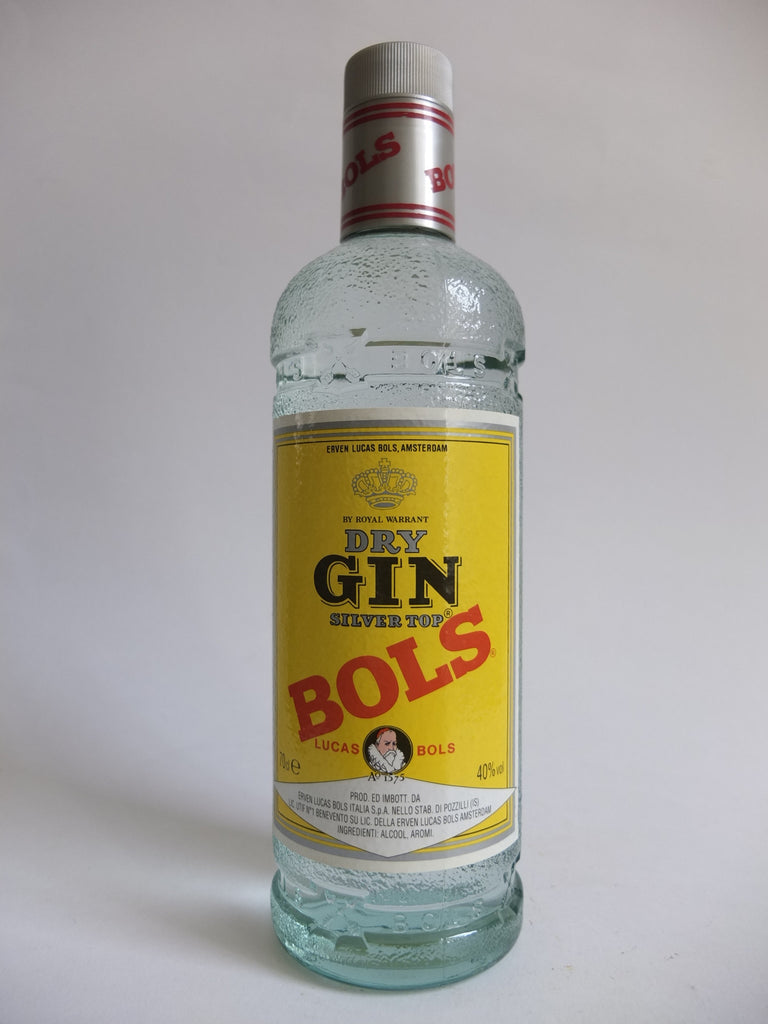 Bols Silver Top Dry Gin - 1970s (40%,	70cl)