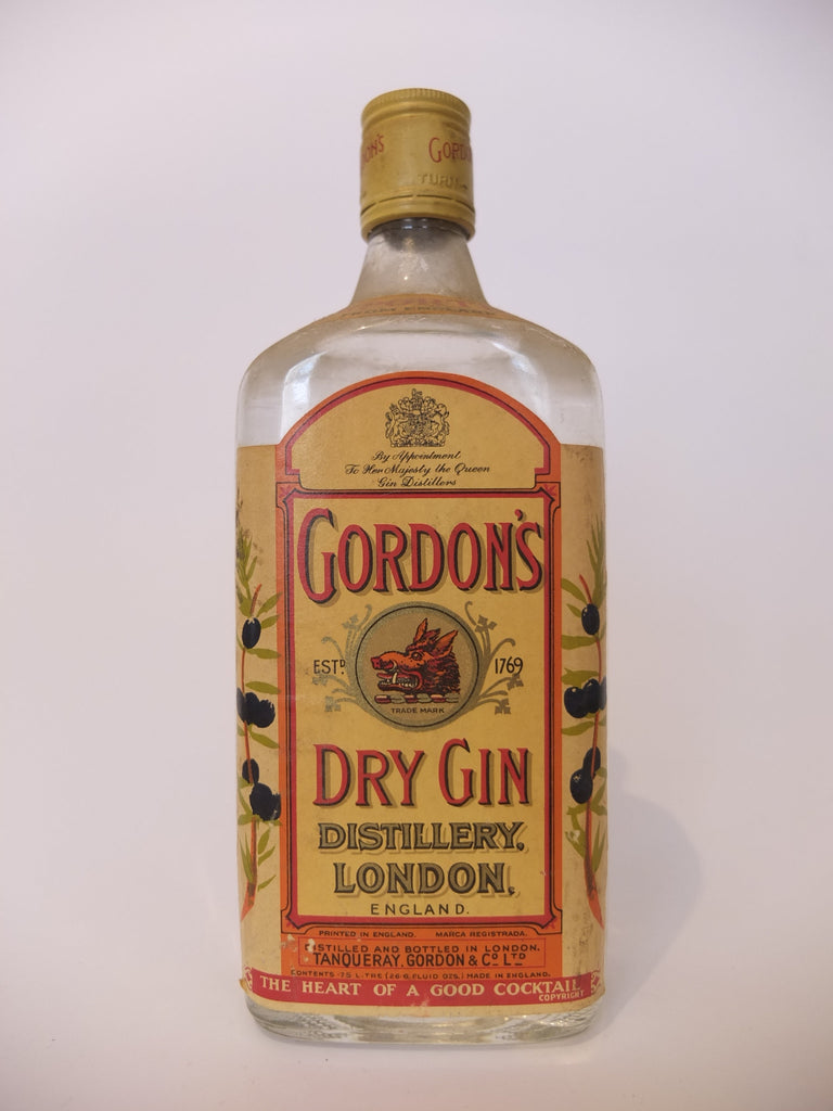 Gordon's Dry Gin (Export) - 1960s (47.3%, 75cl)