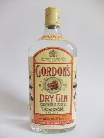 Gordon's London Dry Gin (Export) - 1970s (40%, 75cl)