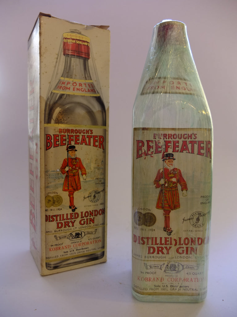 Beefeater Distilled London Dry Gin (US) 'Boxed' - pre 1964	(47%, 75.7cl)