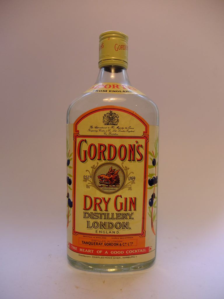 Gordon's London Dry Gin (Export) - 1970s (40%, 75cl)