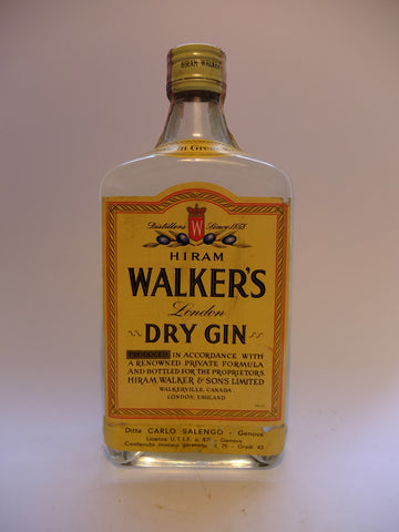 Hiram Walker’s London Dry Gin - 1970s (43%, 75cl)