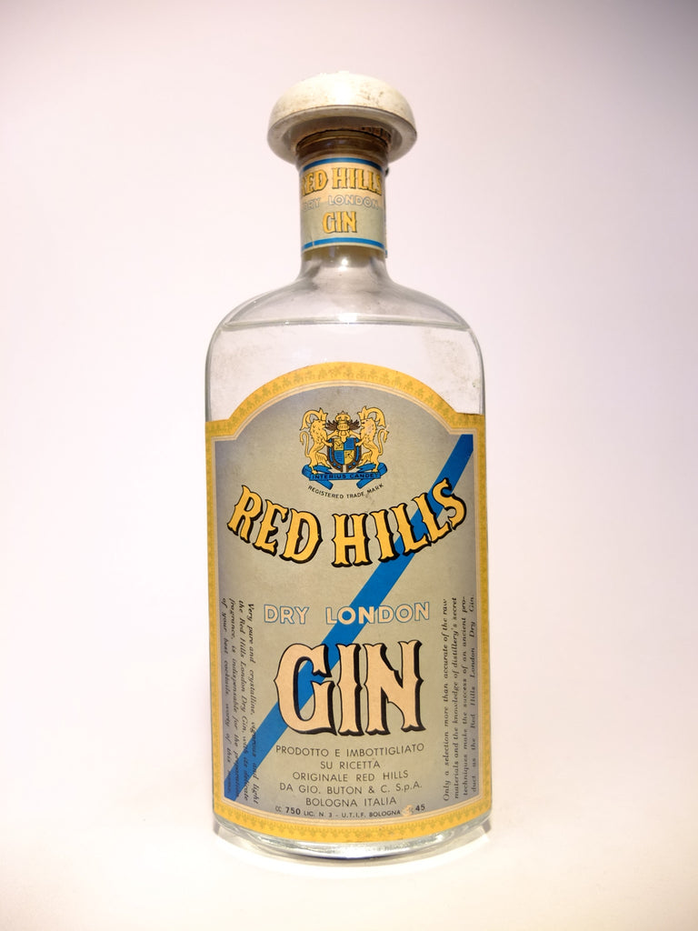 Buton Red Hills Dry Gin - 1949-59 (45%, 75cl)