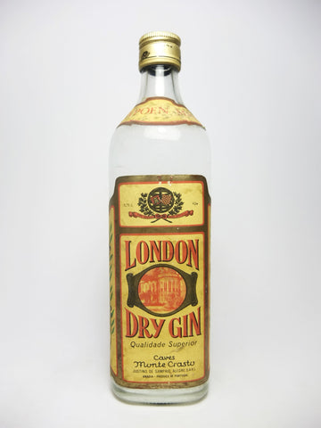 Justino de Sampaio Alegre's Caves Monte Crasto London Dry Gin - 1970s (42%, 75cl)