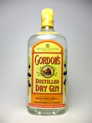 Gordon's Dry Gin (Export) - 1980s (40%, 100cl)