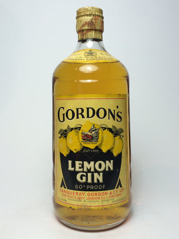Gordon's Lemon Gin - 1950s	(34%, 75cl)