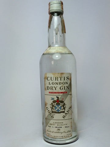 Curtis London Dry Gin - 1960s (43%, 75cl)
