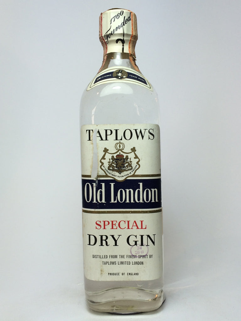 Taplows Old London Special Dry Gin - 1960s (43%, 75cl)