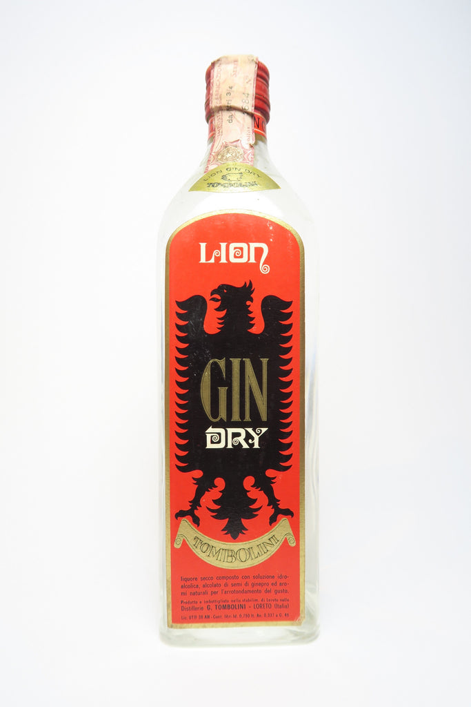 Tombolini Lion Dry Gin - 1970s (45%, 75cl)