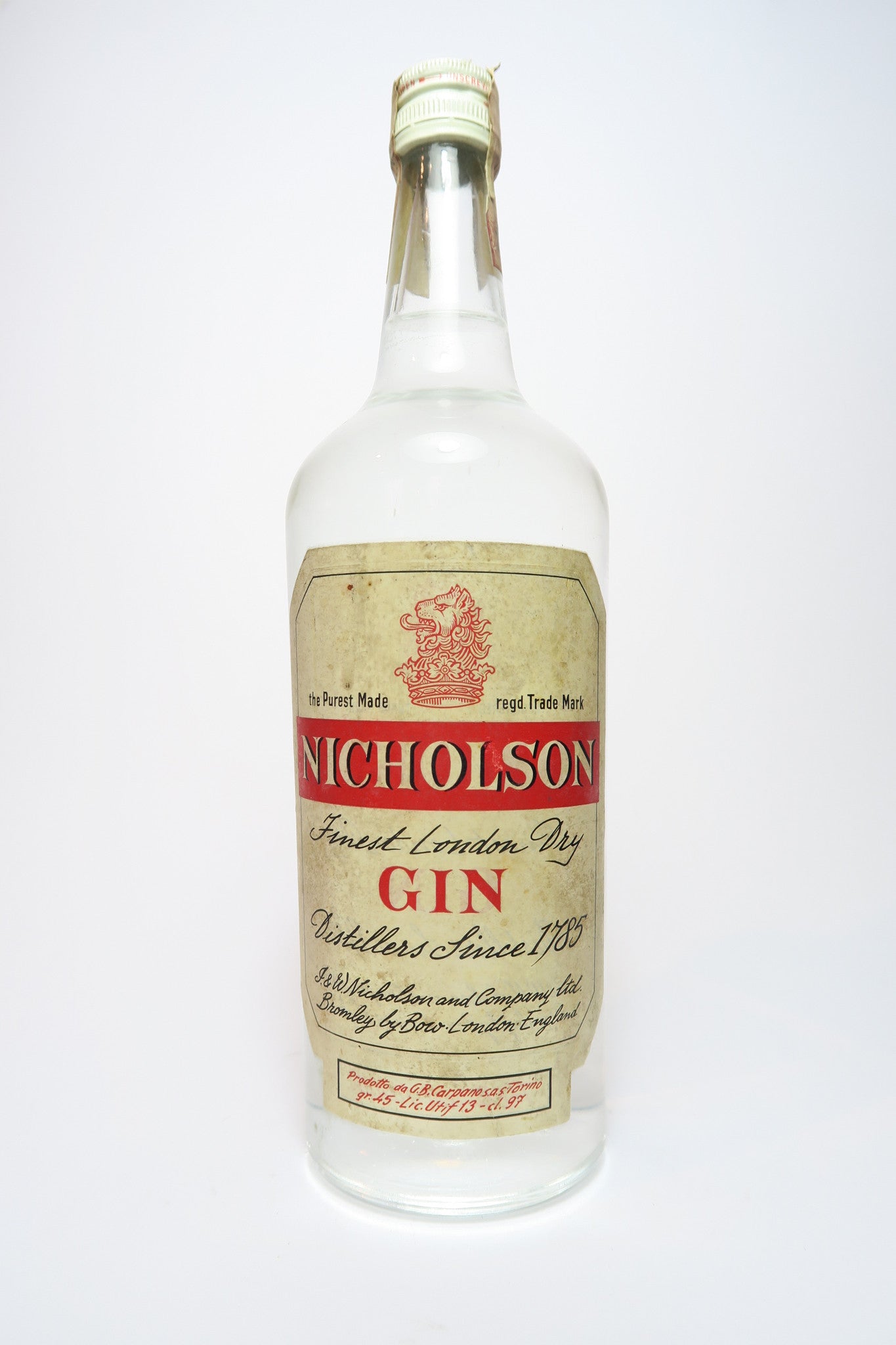 NICHOLSON GIN モンデ酒造 ニコルソン ジン 760ml 45% 古酒 幻