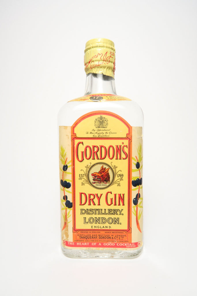 Gordon's London Dry Gin (Export) - 1950s (47%, 37.5cl)