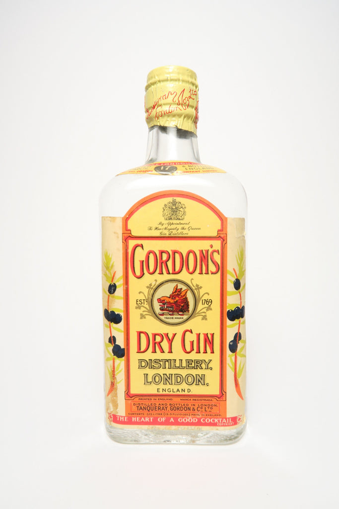 Gordon's Dry Gin (Export) - 1950s (47%, 37.5cl)