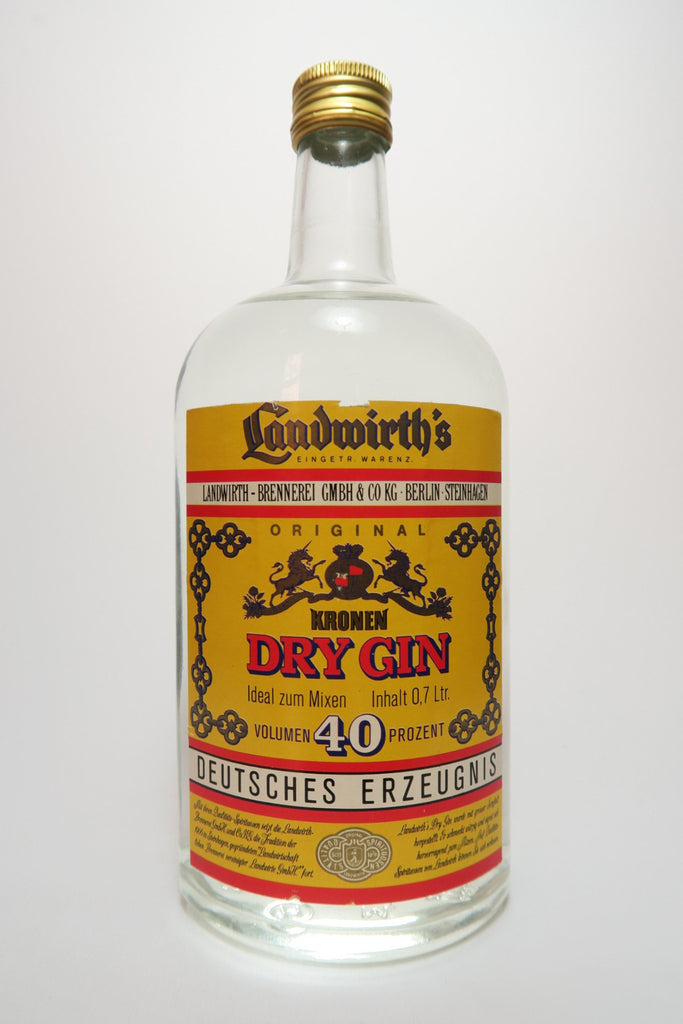 Landwirth's Dry Gin - 1970s (40%, 70cl)