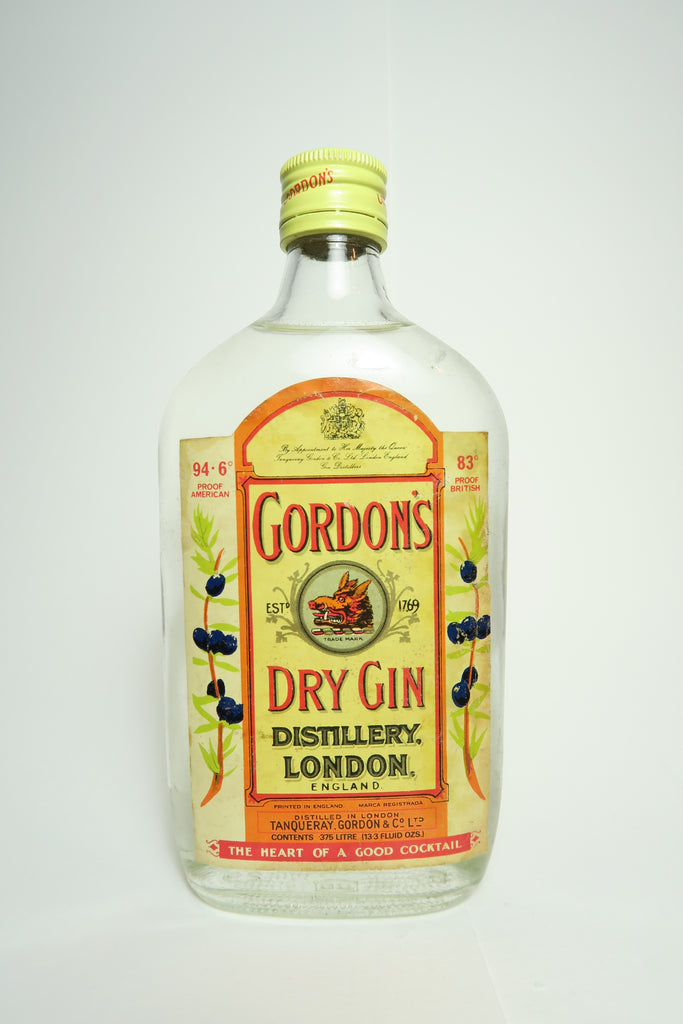 Gordon's Dry Gin (Export) - 1960s (47.3%, 37.5cl)