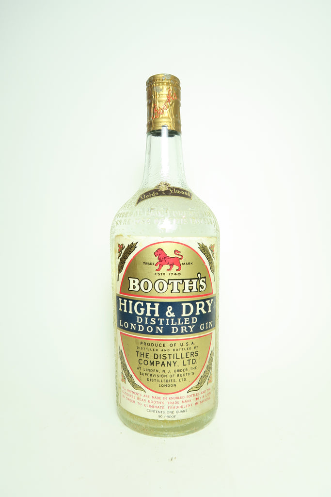 Booth's High & Dry London Dry Gin - 1940s (45%, 94.6cl)