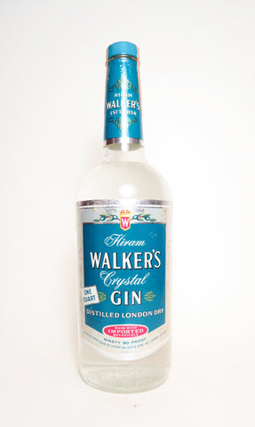 Hiram Walker's Crystal Gin - 1960s (45%, 94.6cl)