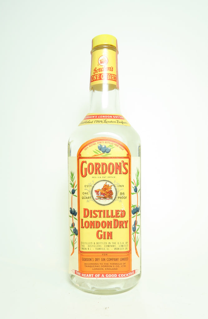Gordon's Distilled London Dry Gin - 1960s (43%, 94.6cl)