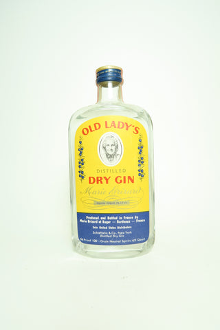 Marie Brizard's Old Lady London Dry Gin - 1960s (48%, 75.7cl)