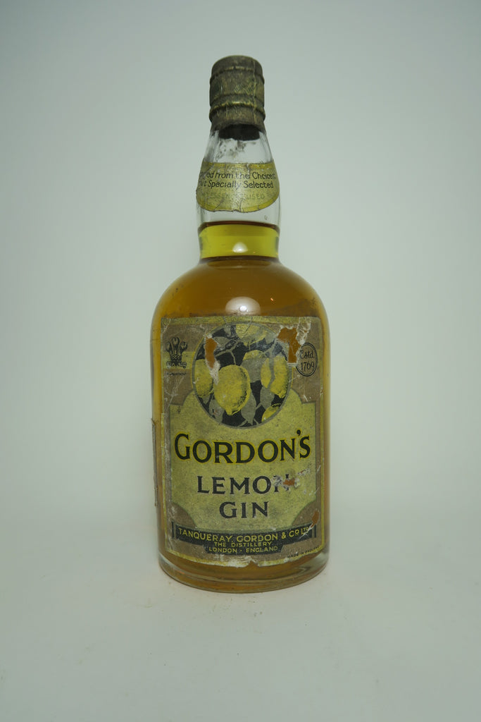 Gordon's Lemon Gin - 1931-36 (ABV Not Stated, 75cl)