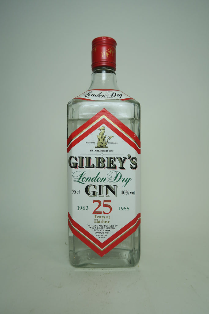 Gilbey's London Dry Gin - Bottled 1988 (40%, 75cl)