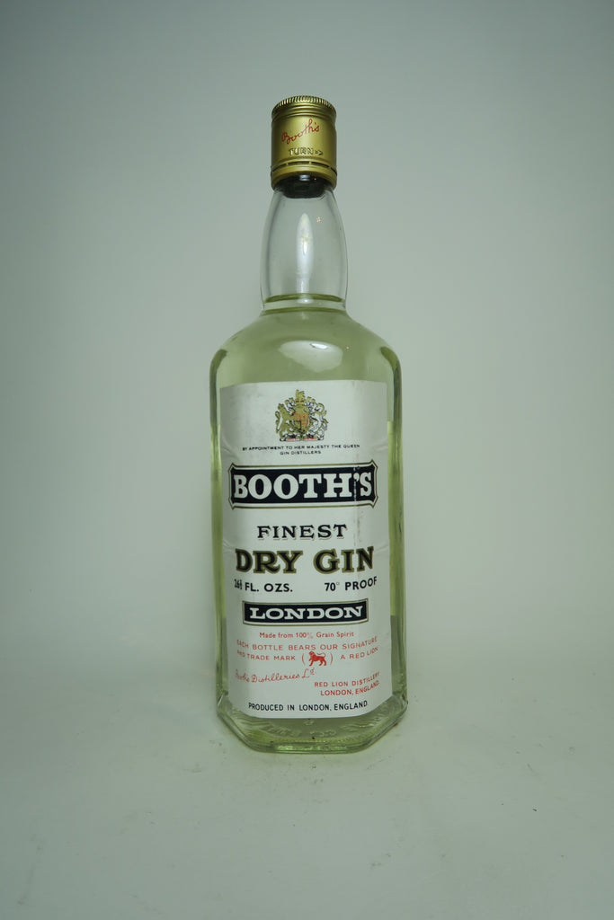 Booth's Finest Dry Gin - Dated 1966 (40%, 75cl)