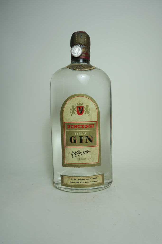 F. Vincenzi Dry Gin - 1949-59 (ABV Not Stated, 75cl)