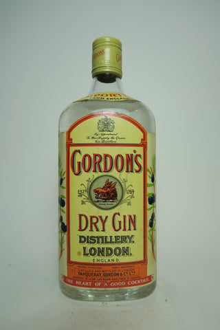 Gordon's London Dry Gin (Export) - 1970s (ABV Not Stated, 75cl)