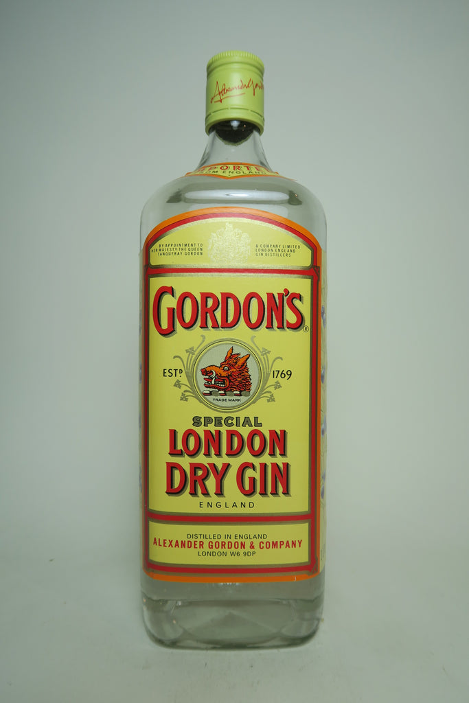Gordon's London Dry Gin (Export) - 1990s (43%, 100cl)