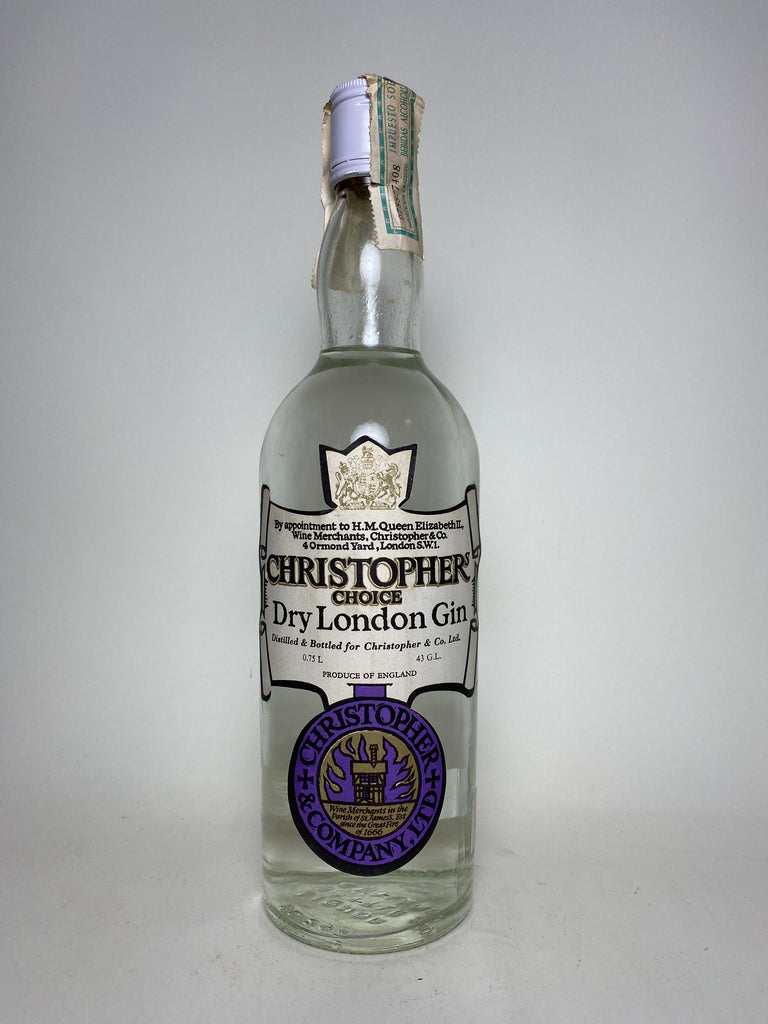 Christopher & Co. Christopher's Special Dry London Gin - 1970s (43%, 75cl)