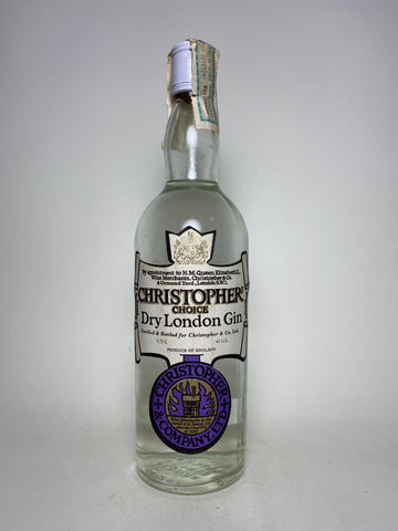 Christopher & Co. Christopher's Special Dry London Gin - 1970s (43%, 75cl)