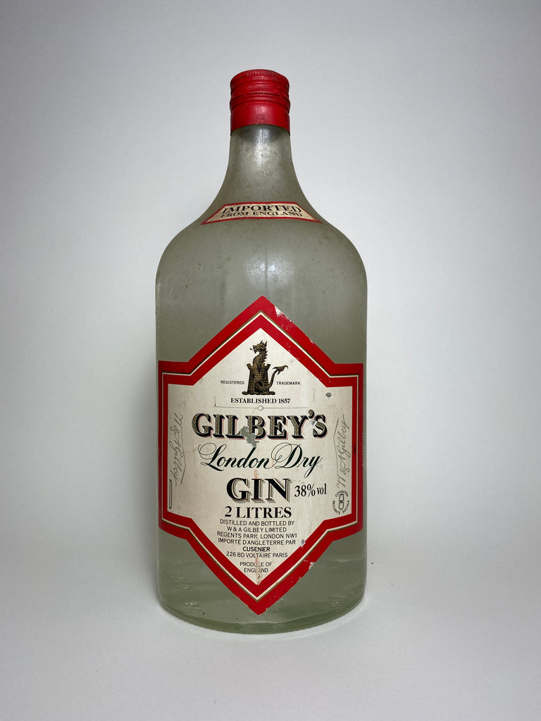 Gilbey's London Dry Gin - Dated 1961 (38%, 200cl)