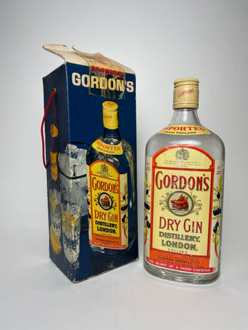 Gordon's Dry Gin (Export) - 1960s (47.3%, 75cl)