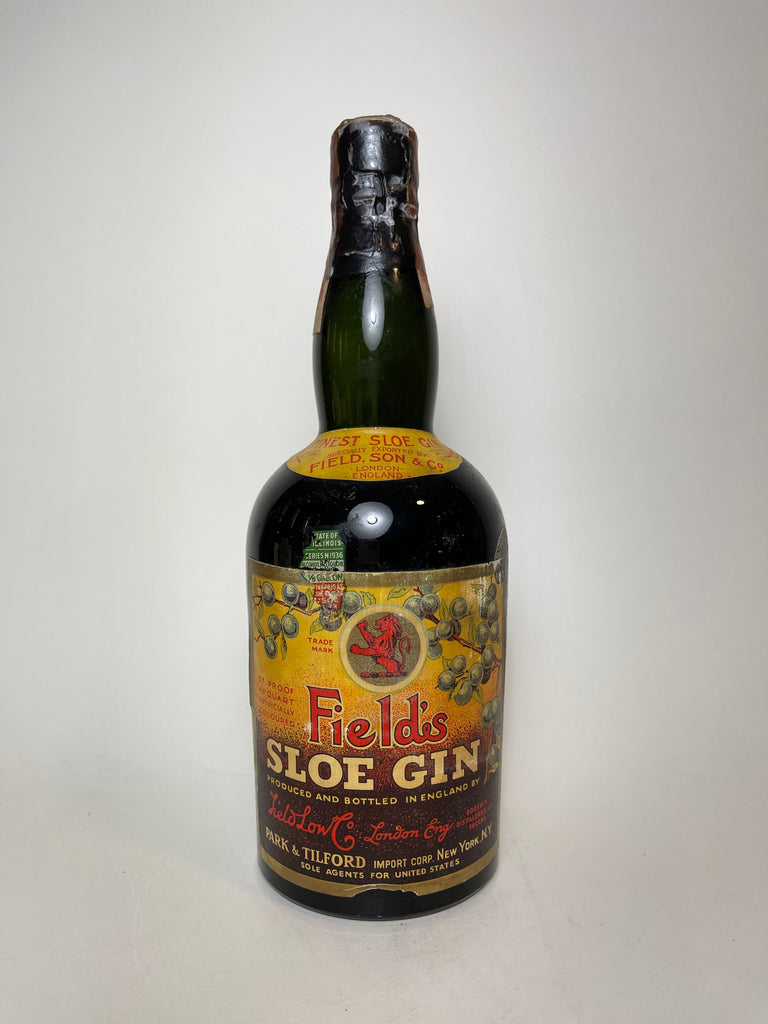 Booth's Field Low & Co.' Field's Sloe Gin - Bottled 1936 (32.6%, 75.7cl)