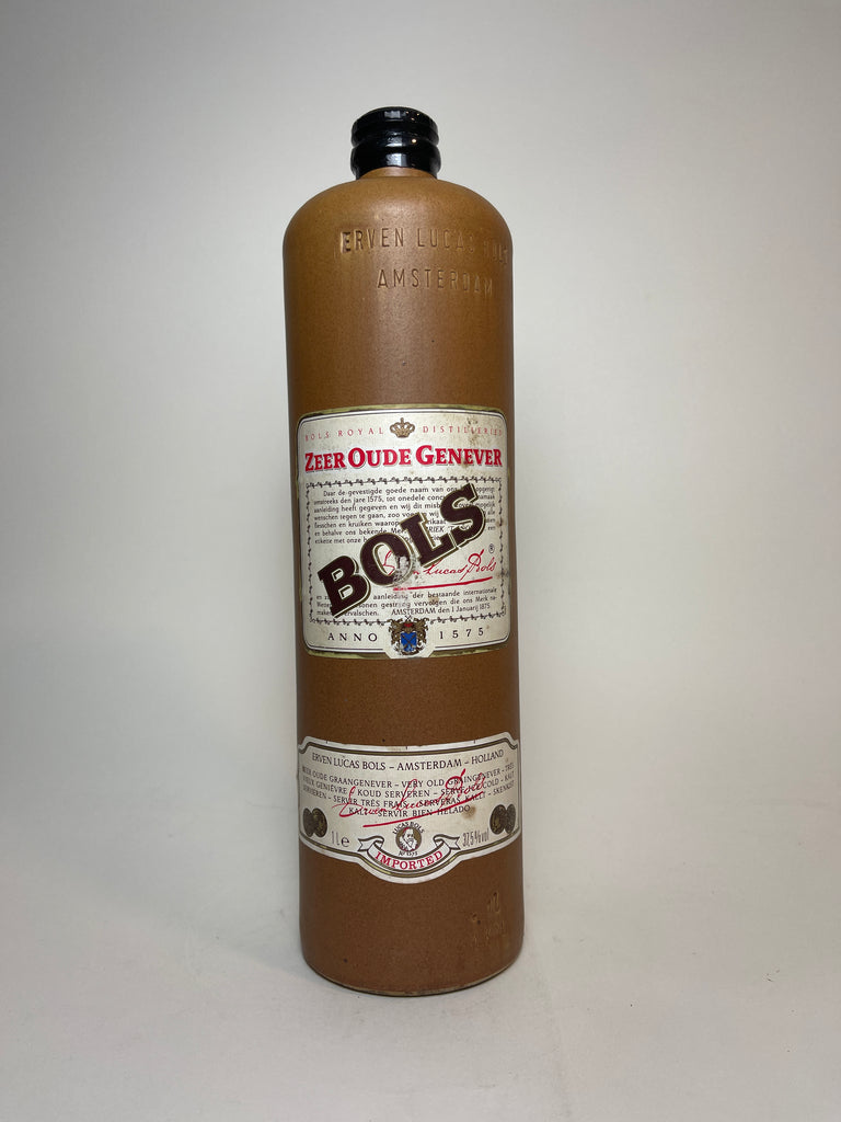 Bols Zeer Oude Genever - Late 1980s (37.5%, 100cl) – Old Spirits Company