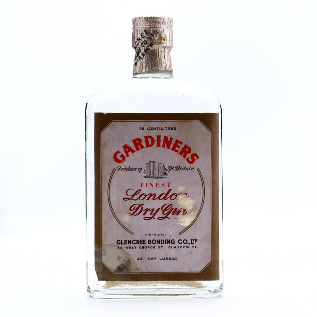 Glencree Bonding Co.'s Gardiners Finest London Dry Gin - 1960s (43%, 75cl)