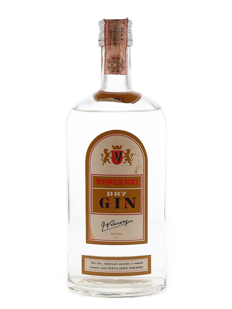 F. Vincenzi Dry Gin - 1970s (45%, 75cl)