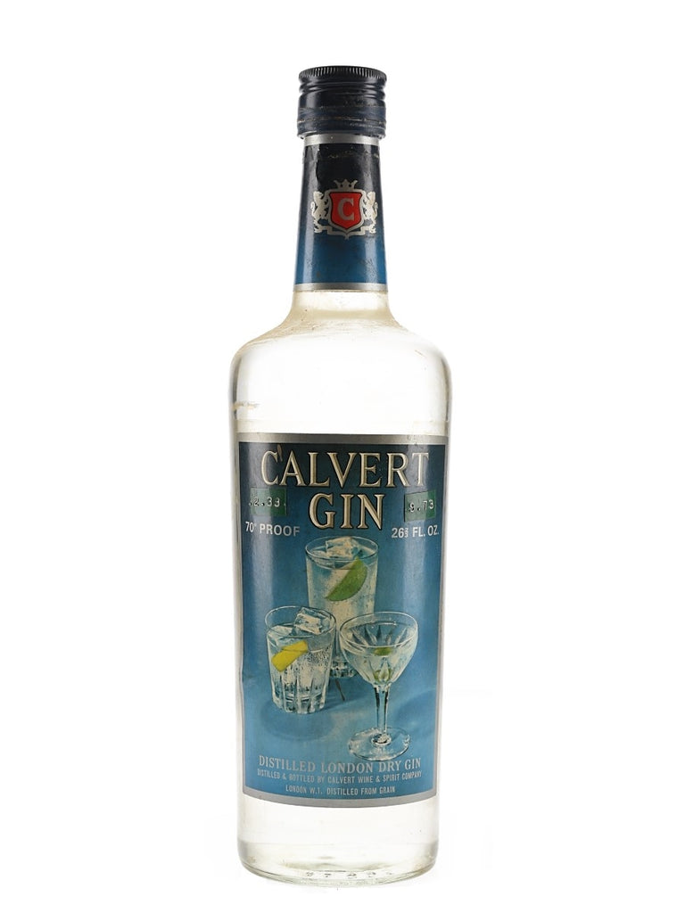 Calvert Distillery Calvert Distilled London Dry Gin - 1970s (40%, 75.7cl) – Old Spirits ...