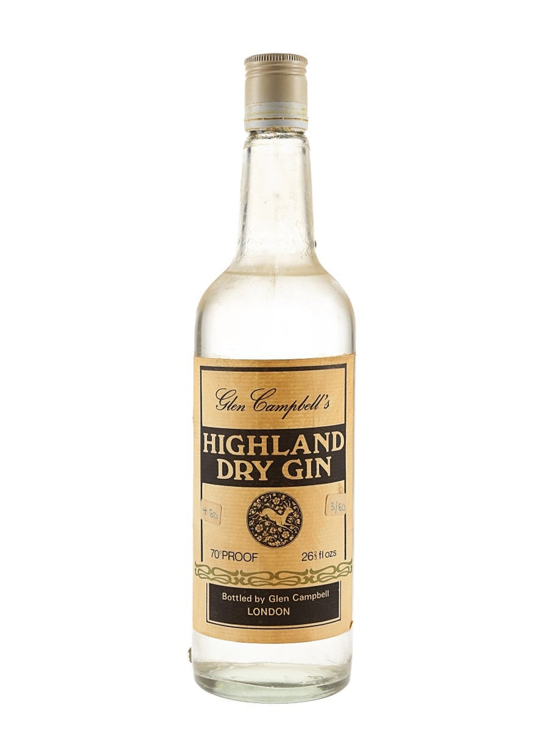 Glen Campbell's Highland Dry Gin - 1970s (40%, 75cl)