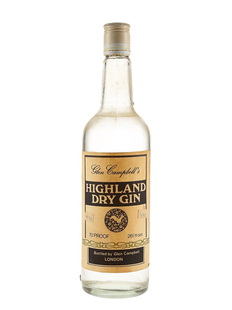 Glen Campbell's Highland Dry Gin - 1970s (40%, 75cl)