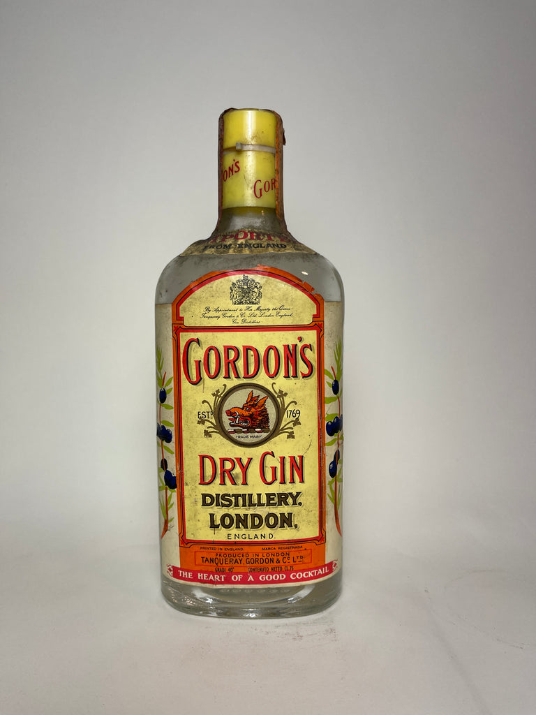 Gordon's London Dry Gin (Export) - 1970s (40%, 75cl) – Old