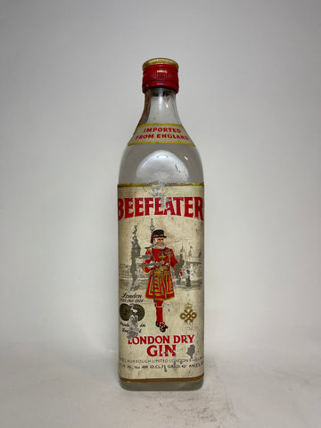 James Burrough's Beefeater London Distilled Dry Gin - c. 1966 (43%, 75cl)