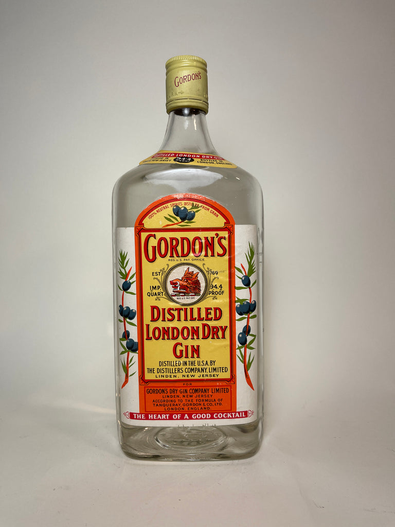 Gordon's Dry Gin (Export) - 1960s (47.2%, 112.5cl)