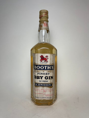 Booth's Finest Dry Gin - Dated 1955 (40%, 75cl)