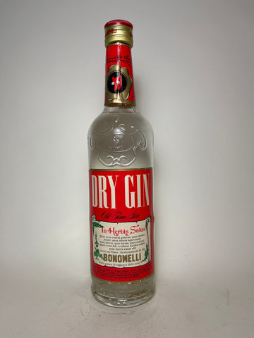 Bonomelli Dry Gin - 1970s (44%, 75cl)