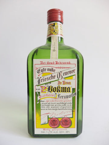 P. Bokma Oude Friesche Genever - 1970s	(38%, 100cl)