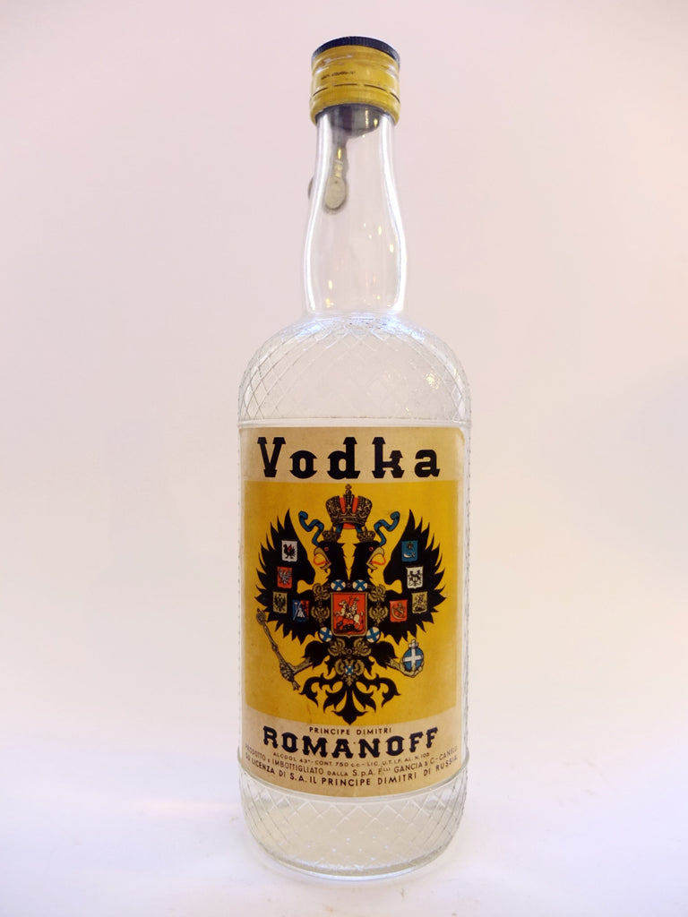 Romanoff Vodka - 1950s (43%, 75cl)