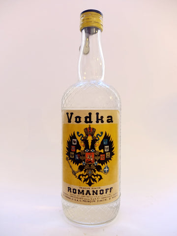 Romanoff Vodka - 1950s (43%, 75cl)